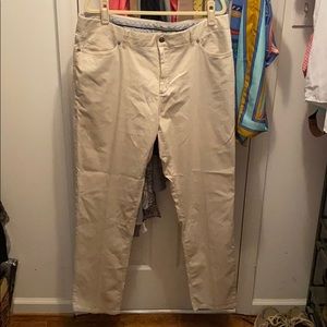 Peter Millar Perfect Poplin Khaki Pant- size 40